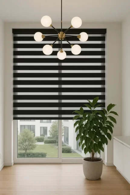 zebra blinds black